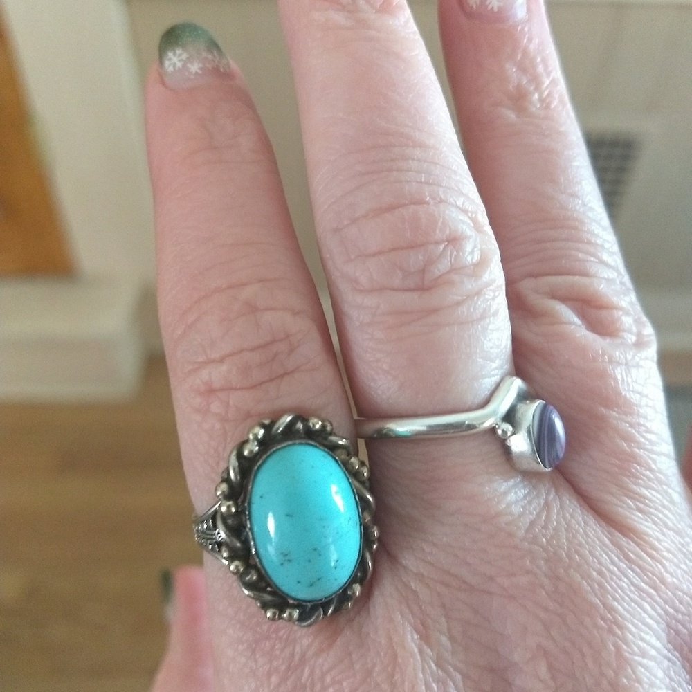 Vintage Turquoise and silver ring